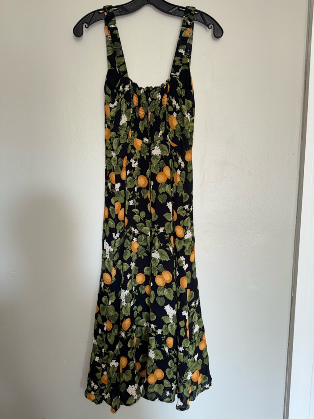 Reformation Dominique Midi Dress In Clementines Sz 4 - Picture 6 of 13